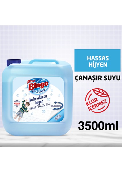 Oksijen Çamaşır Suyu Hassas Hijyen 3,5 L