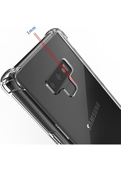 Samsung Galaxy Note 9 Kılıf AntiShock Ultra Koruma Şeffaf