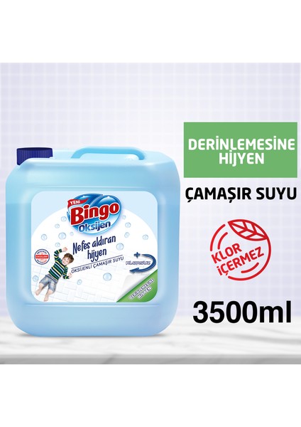 Oksijen Çamaşır Suyu Derinlemesine Hijyen 3500 ml