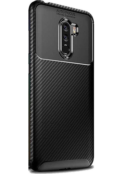 Oppo Rx17 Pro Kılıf Negro Karbon Dizayn Silikon+Nano Glass