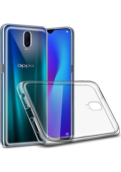 Oppo Rx17 Pro Kılıf Süper Sillikon Yumuşak Koruma+Nano Glass