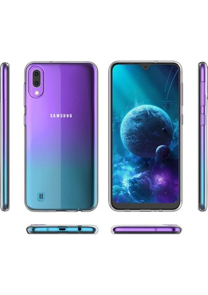 Samsung Galaxy M10 Kılıf 02 mm Silikon İnce Arka Kapak+Nano Glass indirimleri