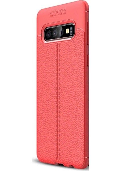 Samsung Galaxy S10 Plus Kılıf Niss Silikon Deri Görünümlü