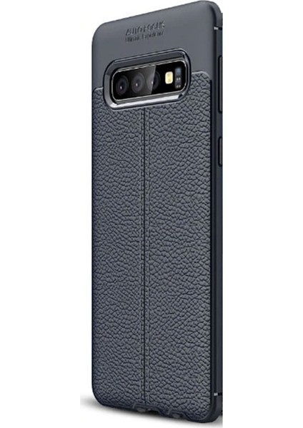 Samsung Galaxy S10 Plus Kılıf Niss Silikon Deri Görünümlü