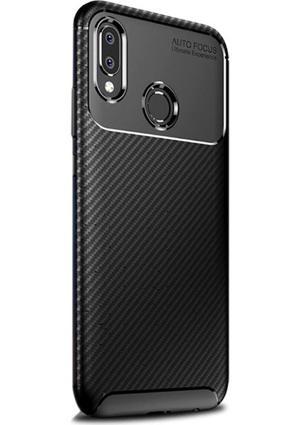 Samsung Galaxy M30 Kılıf Negro Karbon Dizayn+Nano Glass