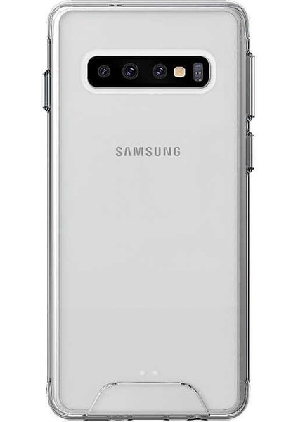 Samsung Galaxy S10 Kılıf Gard Nitro Şeffaf Sert Silikon Şeffaf