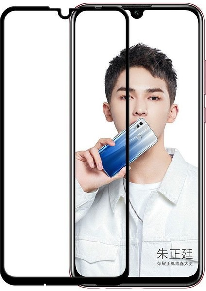 Huawei P Smart 2019 Ekran Koruyucu Full Kapatan Renkli Cam