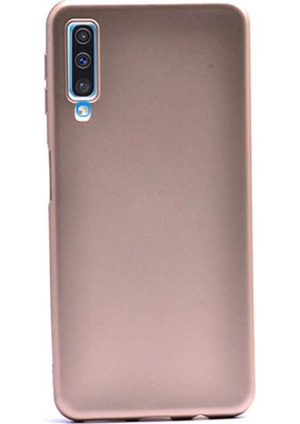 Samsung Galaxy A50 Kılıf Premier Silikon Esnek Arka Koruma Gold