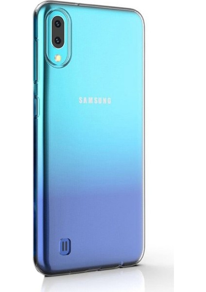 Samsung Galaxy A10 Kılıf Süper Sillikon Koruma+Nano Glass