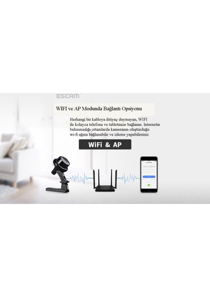 Mini Kamera Monte Aparatlı Wifi İp Kamera Mikro Kamera Küçük Kamera 720p HD