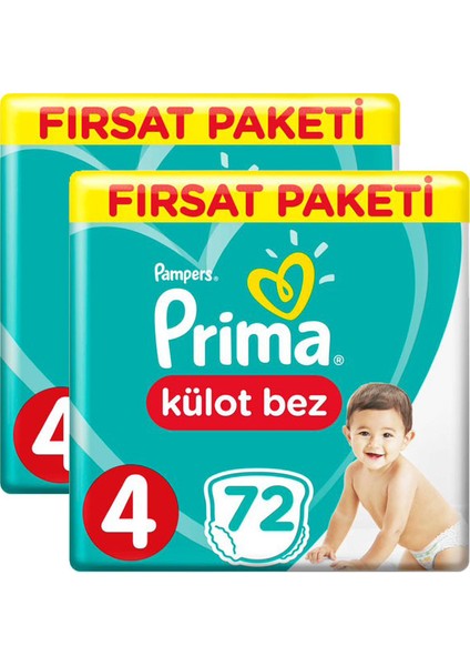Külot Bebek Bezi 4 Beden Maxi Fırsat Paketi 144 Adet