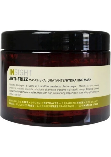 Anti Frizz Kabaran Saçlar İçin Nemlendirici Maske 500 ml