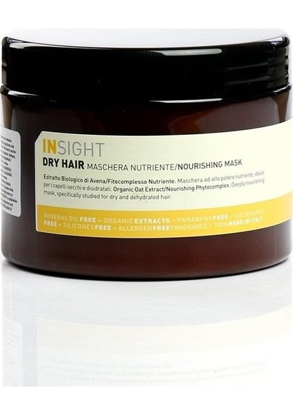 Dry Hair Kuru Mat Saçlar İçin Besleyici Maske 500 ml