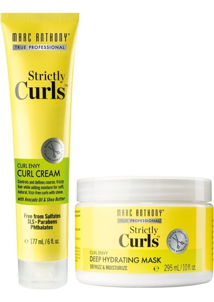 Curls Saç Kremi 177 ml + Curls Nem Maskesi 295 ml