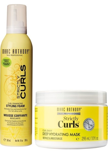Curls Şekillendirici Saç Köpüğü 300 ml +Curls Nem Maskesi 295 ml