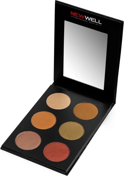 New Well Prof. 6 Pcs. Eyeshadow Palette- 51 Göz Farı