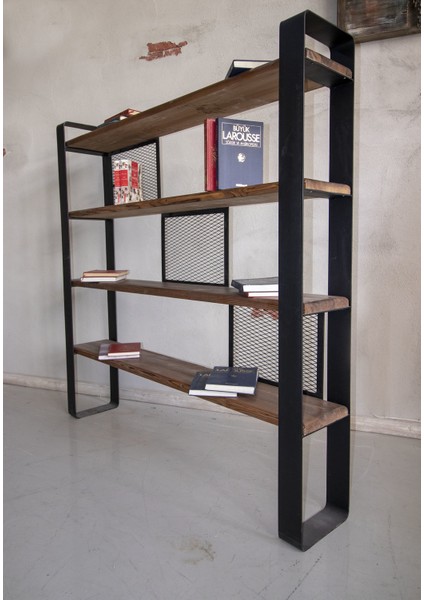 Deryawood Masif Ahşap Kitaplık 100 Cm