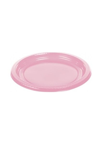 Plastik Tabak Pembe 22 Cm 25Li