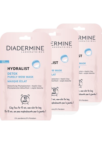 Hydralist Deto x - Deto x Maskesi 8 ml x 3 Paket fiyatları