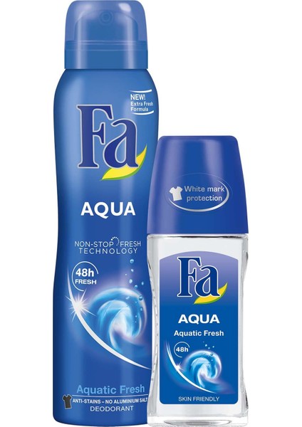 Aqua Deo Spray 150 ml +Fa Aqua Roll-On 50 ml