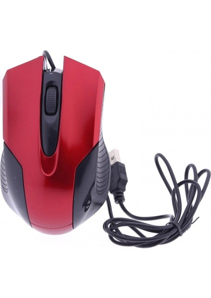 WN-1092 Usb Kablolu Optik Mouse - Kırmızı