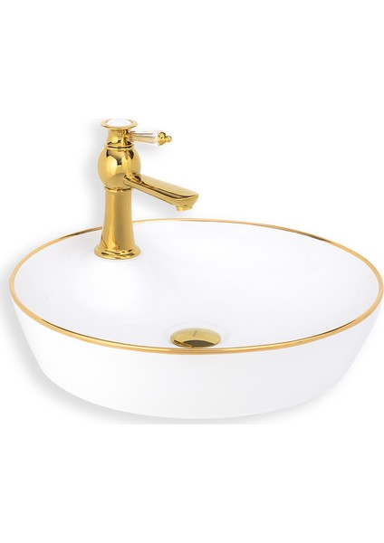 E-4044A Tezgah Üstü Porselen Lavabo