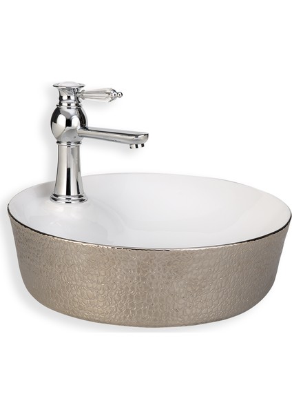 E-5001G Tezgah Üstü Özel Seri Porselen Lavabo