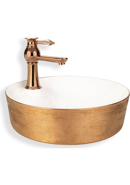 E-5002R Tezgah Üstü Özel Seri Porselen Lavabo