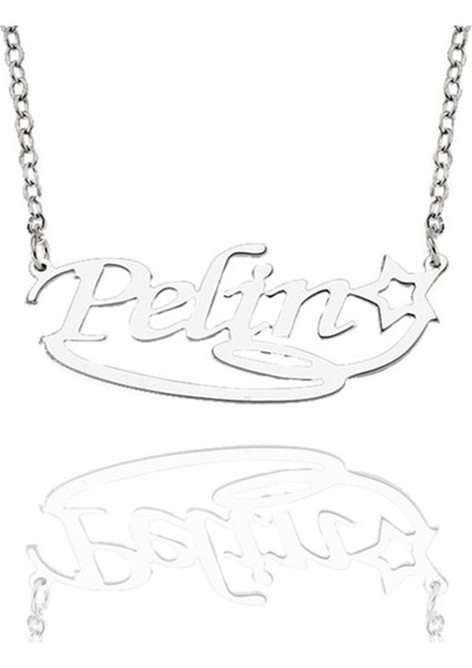 Kişiye Özel Yıldız İsimli Kolye,Kayan Yıldız İsimli Kolye