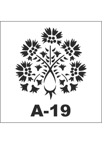 Artebella A-19 Stencil A Serisi 20x20 cm