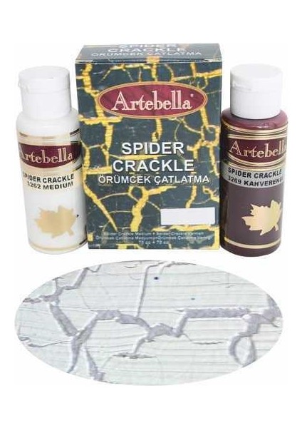 Artebella Örümcek Çatlatma 3263 Beyaz 70 cc Medium + 70 cc vernik