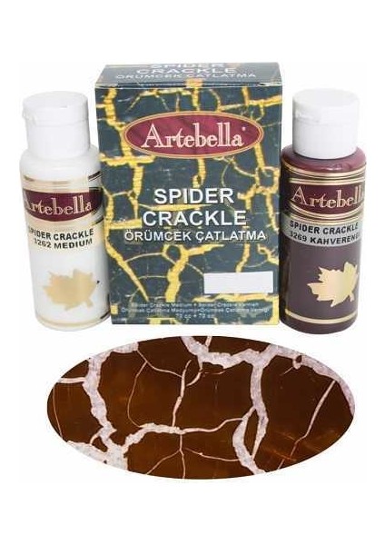 Artebella Örümcek Çatlatma 3274 ÇİKOLATA 70 cc Medium + 70 cc vernik