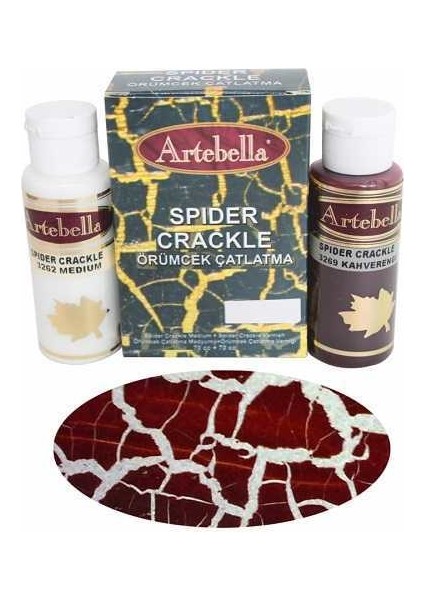 Artebella Örümcek Çatlatma 3275 BORDO 70 cc Medium+70 cc vernik