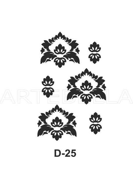 Artebella D-25 Stencil D Serisi 20x30 cm