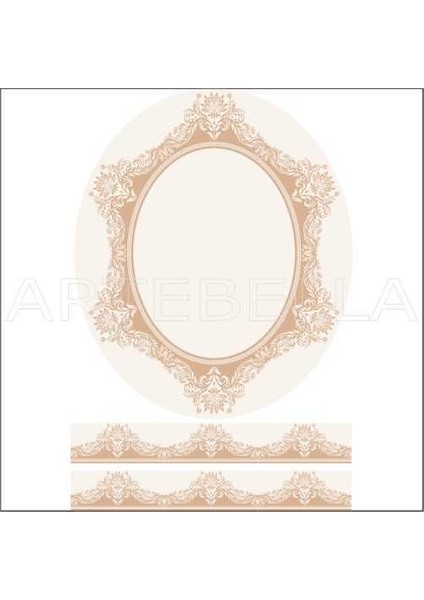 Artebella 1751 K Büyük Dantel Transfer (Koyu Zeminde Uygulanır,23x34cm)