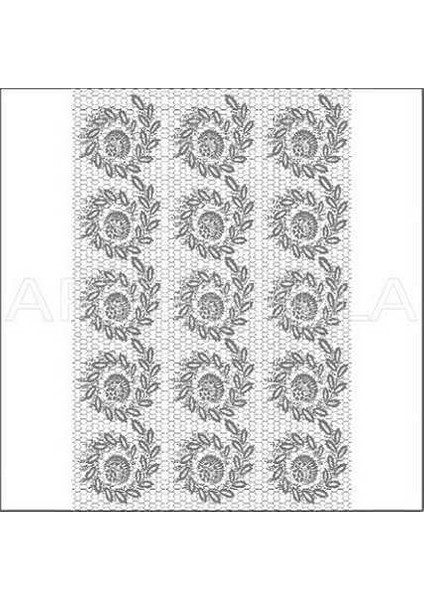 Artebella 1757 K Büyük Dantel Transfer (Koyu Zeminde Uygulanır,23x34cm)