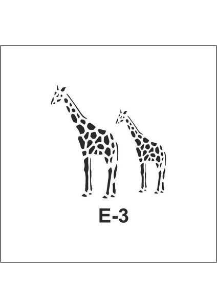 Artebella E Serisi Stenciller E-3 Stencil 10x10 cm