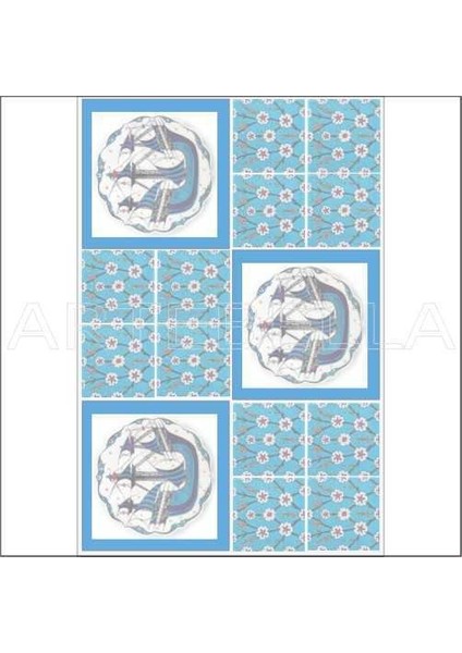 Artebella 1555K Mozaik Transfer(Koyu Zeminde Uygulanır,23x34cm)