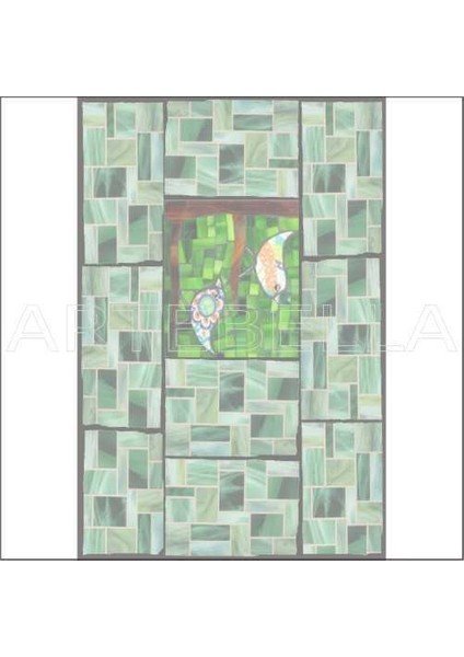 Artebella 1570K Mozaik Transfer(Koyu Zeminde Uygulanır,23x34cm)