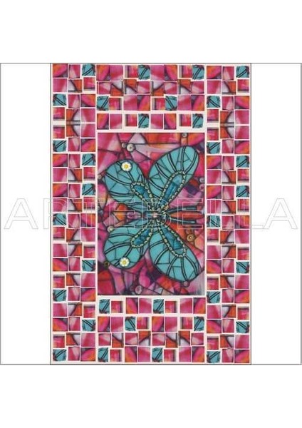 Artebella 1572V Mozaik Transfer(Açık Zeminde Uygulanır,23x34cm)