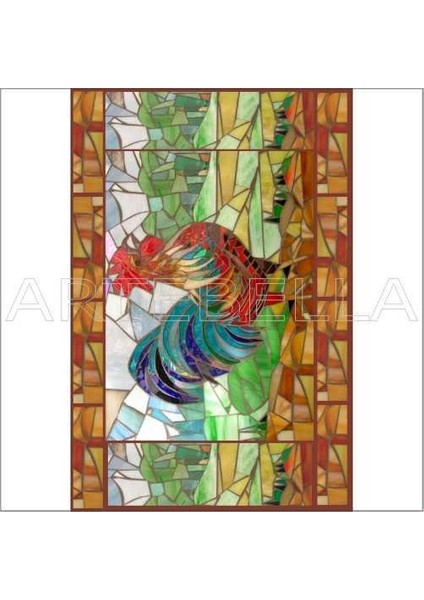 Artebella 1574V Mozaik Transfer(Açık Zeminde Uygulanır,23x34cm)