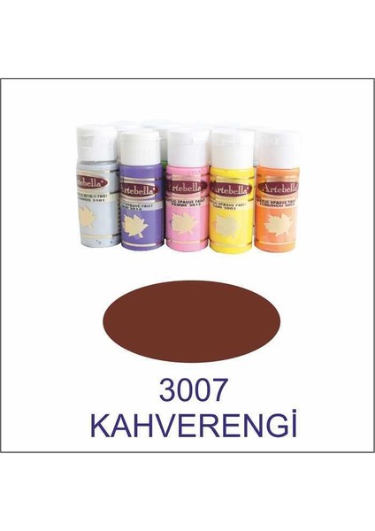 Artebella 3007 Kahve Rengi 30 cc Opak Boya