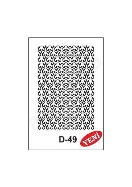 Artebella D-49 Stencil D Serisi 20x30 cm