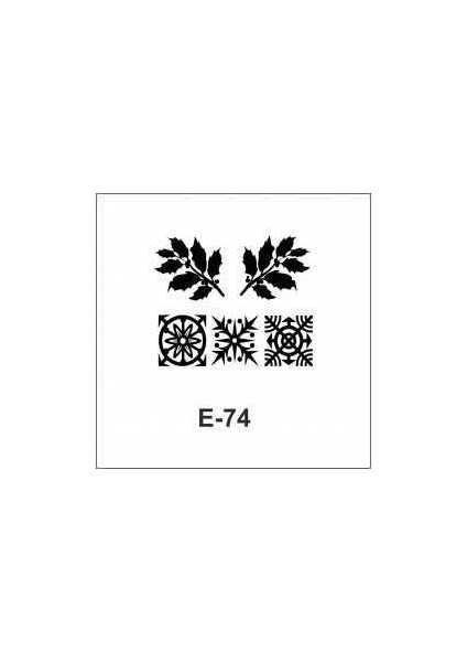 Artebella E Serisi Stenciller E-74 Stencil 10x10cm fiyatları