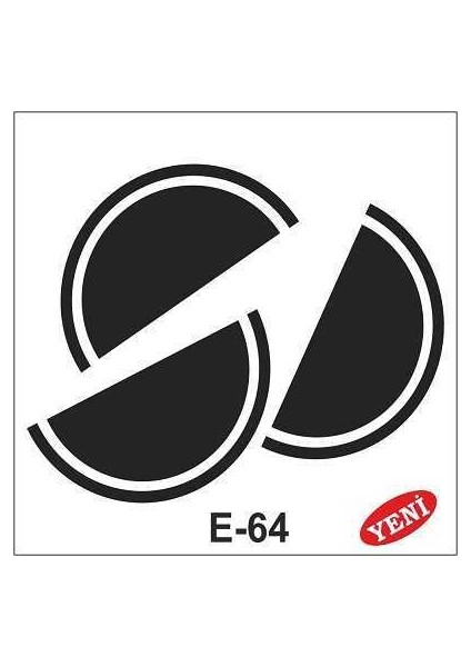 Artebella E Serisi Stenciller E-64 Stencil 10x10cm