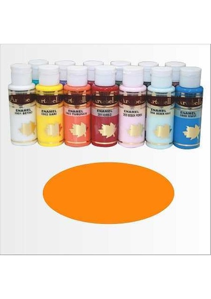 Artebella 3903 Turuncu Enamel Cam Boyası 70 cc