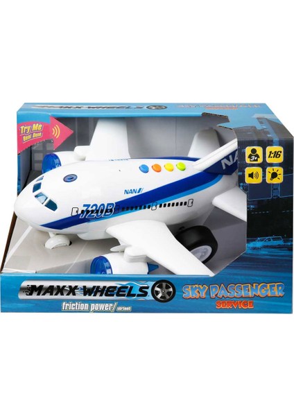 1 16 Uçak 720A 720B Sesli Işıklı S00001998