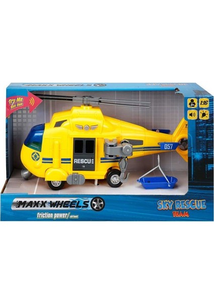 1 16 Helikopter Sky Rescue Team Sesli Işık S00001997