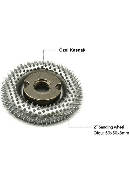 Mp21-17-2 Sanding Wheel 50 Mm Ahşap Törpü Zımpara