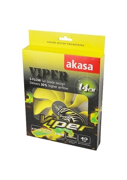 Viper 14cm PWM Yüksek Performanslı Ultra Sessiz Kasa Fanı (AK-FN063)